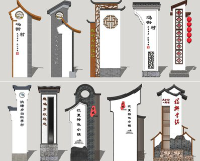 汶川美丽乡村标识标牌有哪些分类？