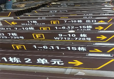 汶川广告标识中，常见的几种安装方式。